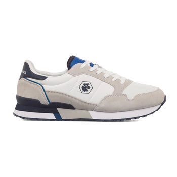 Sneakers bianche e grigie da uomo con logo laterale Lumberjack Wilson, Sneakers Uomo, SKU m114002670, Immagine 0